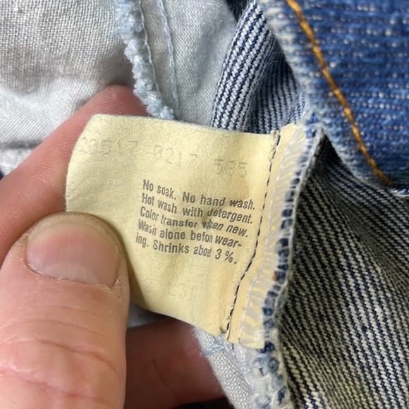 ⭐️Vtg 80’s Levi’s 517 orange tab Mens jeans EUC see measurements. Made in USA - Picture 5 of 8